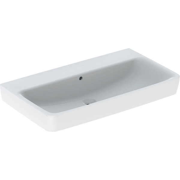 Geberit Renova Plan, washbasin, 85x48 cm, without tap hole, with overflow, 501700