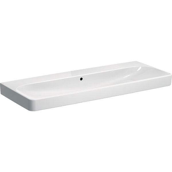 Geberit Smyle Square washbasin 500225, 120x48cm, without tap hole, with overflow