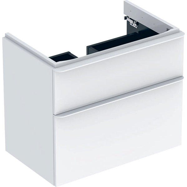 Geberit Smyle Square vanity unit, 500353, 734x617x470mm, with 2 drawers