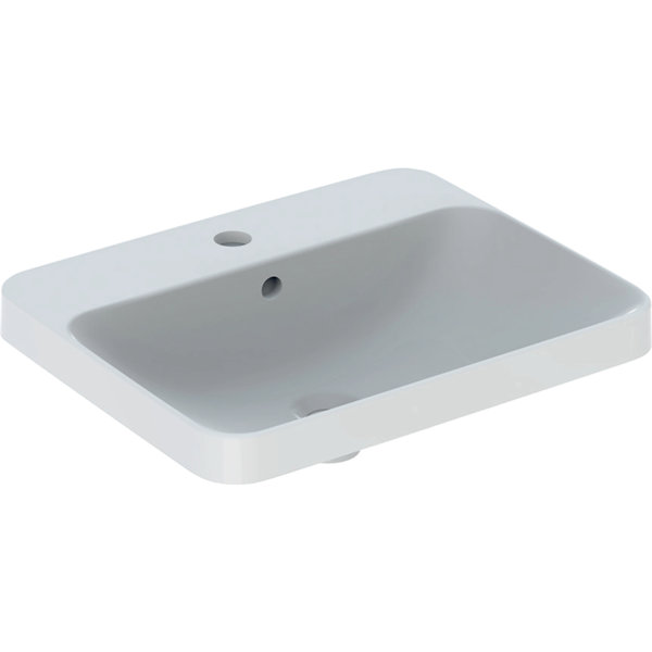 Geberit VariForm built-in washbasin rectangular, 550x450mm, with tap hole, with overflow