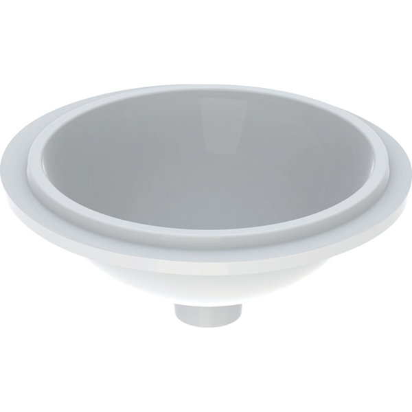 Geberit VariForm undercounter washbasin round, 330mm, without tap hole, without overflow