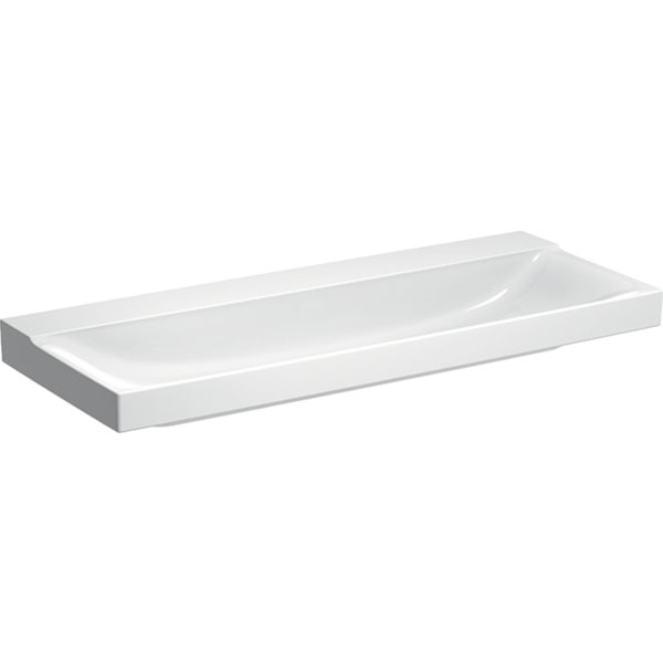 Geberit Xeno 2 washbasin without tap hole, without overflow, 120x48 cm white with KeraTect, 500552011