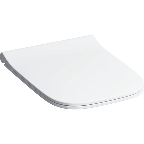 Geberit Smyle toilet seat Slim with cover, sandwich, antibacterial, QuickRelease hinges, white, with...