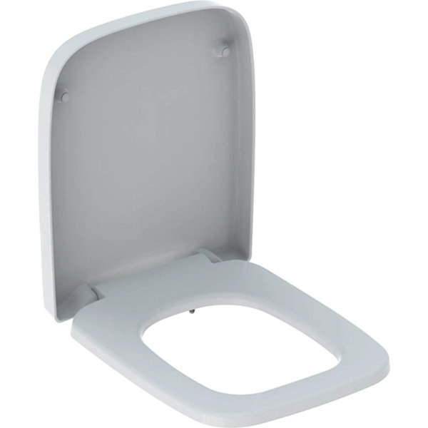 Geberit Renova Plan WC seat, soft-closing mechanism, fixing from above, quick-release hinges, 500.83...