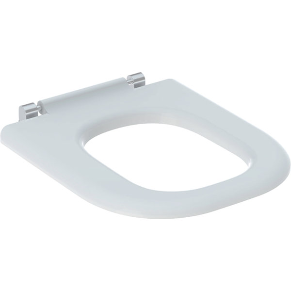 Geberit Renova Nr. 1 Comfort WC seat ring, barrier-free, antibacterial, angular design, 572840000