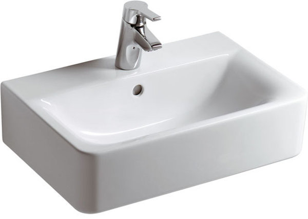 Ideal Standard Connect Cube Wash basin compact 550mm E7140, 1 tap hole