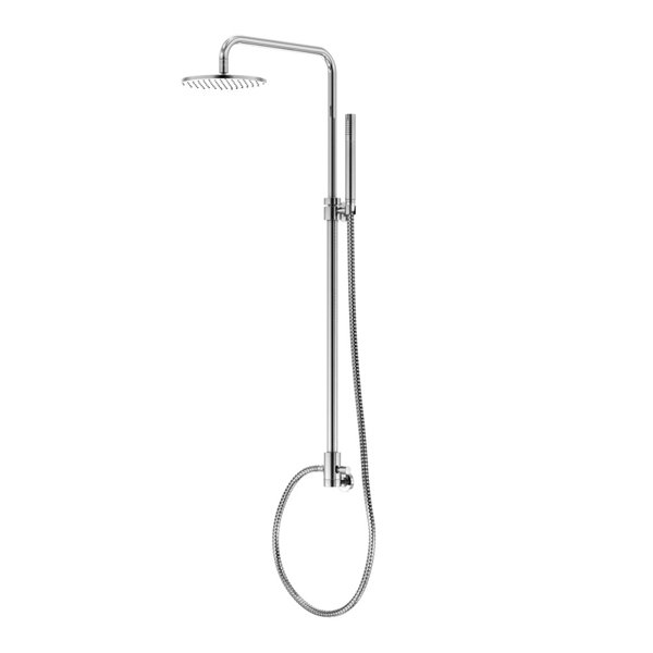 Steinberg series 100 shower system, integrated wall connection, rain shower round, bar hand shower, 1002780