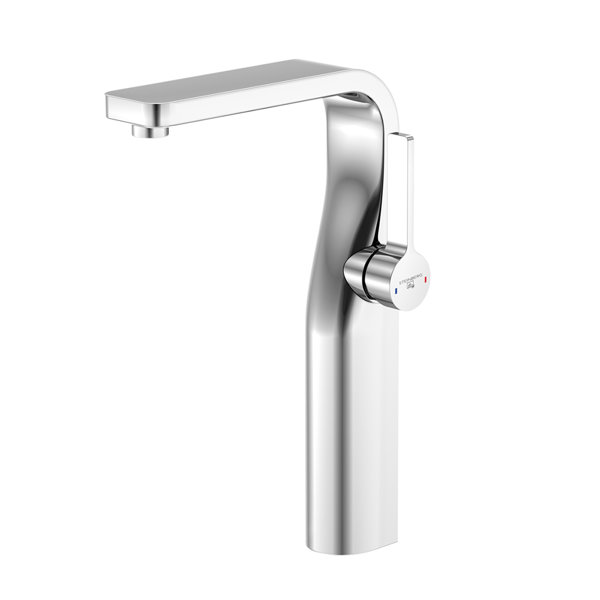 Steinberg 230 series basin mixer, side operated, high, without pop-up waste, 140mm projection, 2301700