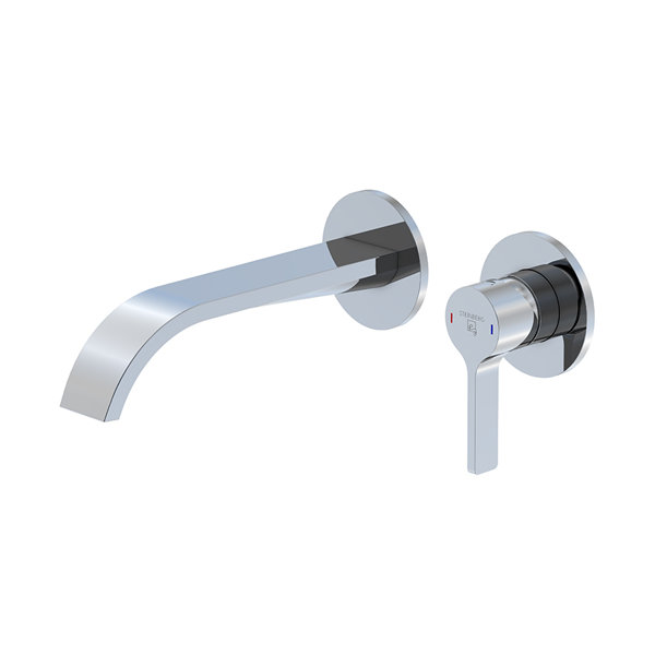 Steinberg series 280 basin mixer, finish-mounting set, concealed, 215 mm projection, 28018143