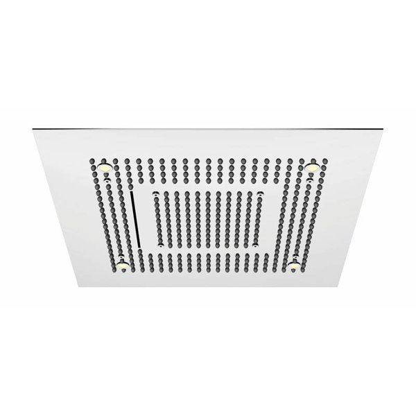 Steinberg Sensual Rain rain panel, LED lighting, complete set, recessed ceiling, 3-jet, Easy-Clean, ...