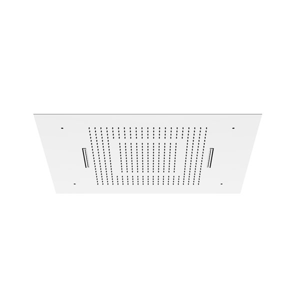 Steinberg Sensual Rain rain panel, complete set, recessed ceiling, 3-jet, Easy-Clean, 600x800mm, 3906831