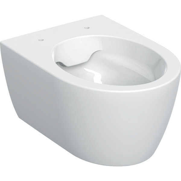 Geberit iCon wall-mounted WC low-flush, rimless, reduced projection, 502.380.00.