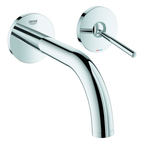 Grohe Atrio 2-hole basin mixer, wall mounted, Projection 185mm