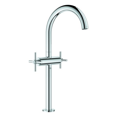 Grohe Atrio single-hole basin mixer, XL size, for free-standing washbowls, cross handles