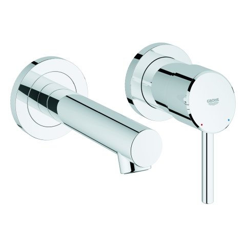 Grohe Concetto 2-hole basin mixer wall-mounted