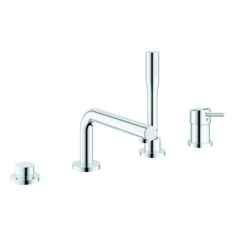 Grohe Concetto 4-hole one-hand bathtub combination, automatic changeover bathtub/shower head, with hand shower head