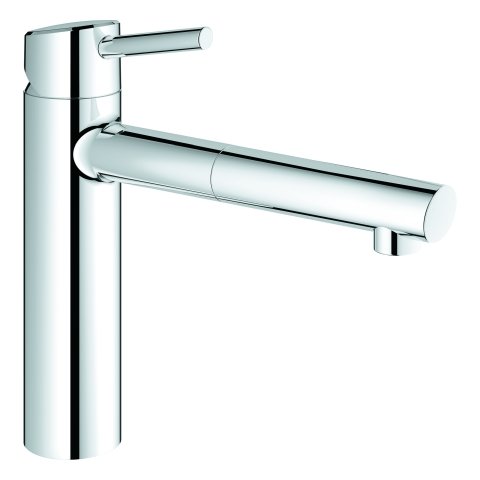 Grohe Concetto one-hand sink mixer medium-high spout, pull-out mousseur spout