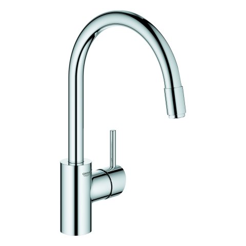 Grohe Concetto single lever sink mixer pull-out jet regulator, low pressure