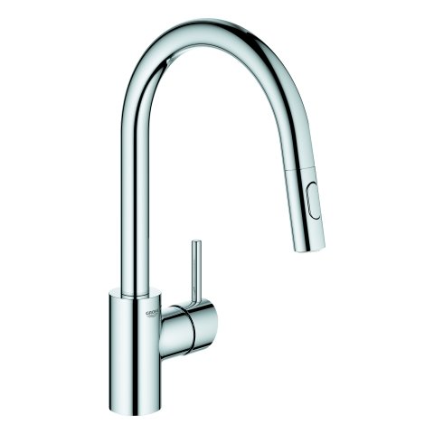 Grohe Concetto one-hand sink mixer pull-out mousseur spray