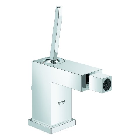 Grohe Eurocube Joy one-hand bidet mixer DN 15, single-hole installation, with drain set