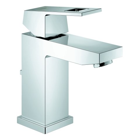 Grohe Eurocube single-lever basin mixer, S-size, with waste fitting