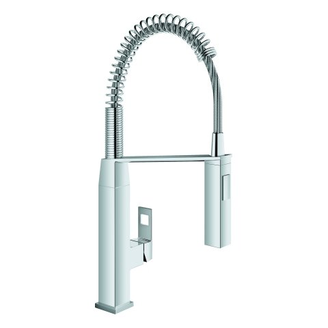 Grohe Eurocube one-hand sink mixer with pull-out professional spray
