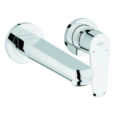 Grohe Eurodisc-Cosmopolitan 2-hole basin mixer, wall-mounted, 225 mm projection