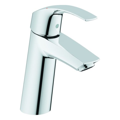 Grohe Eurosmart single lever basin mixer, M-size without pop-up waste