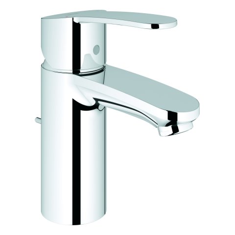 Grohe Eurostyle Cosmopolitan single-lever basin mixer, S-size with waste, EcoJoy