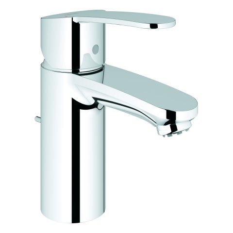 Grohe Eurostyle Cosmopolitan single-lever basin mixer, S-size with pop-up waste, for open water heaters