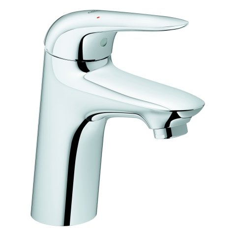 Grohe Eurostyle single lever basin mixer, S-size without pop-up waste, closed lever handle