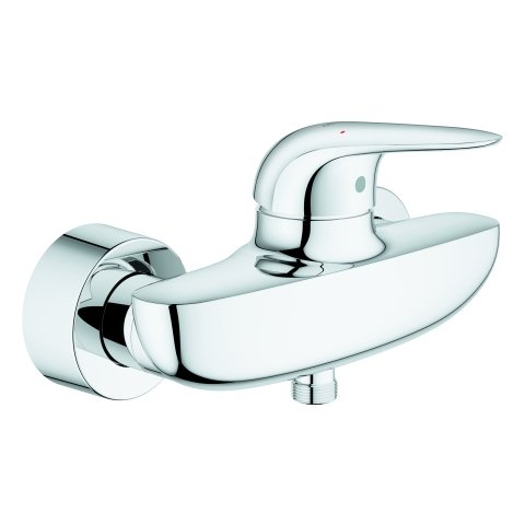 Grohe Eurostyle one-hand shower mixer, closed lever handle