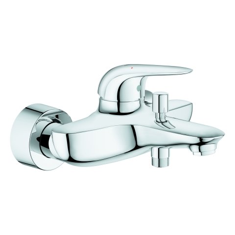 Grohe Eurostyle one-hand bath mixer, closed lever handle