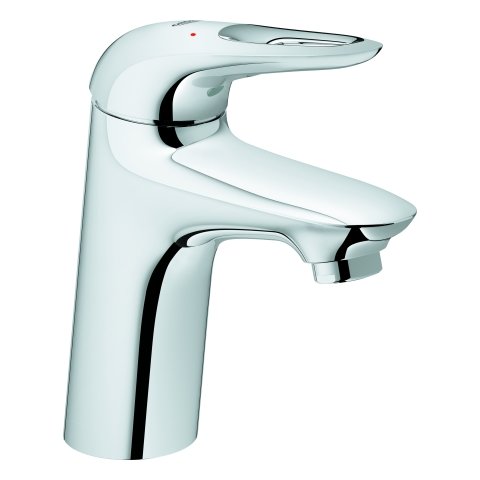 Grohe Eurostyle single lever basin mixer, S-size without waste, open lever handle