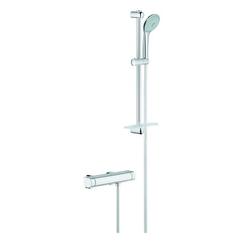 Grohe Grohtherm 2000 thermostat shower mixer with massage shower set