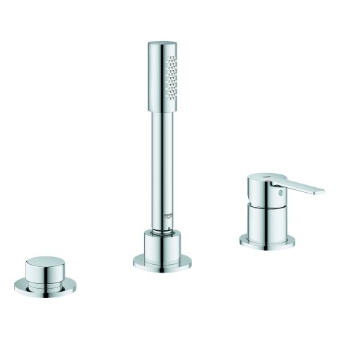 Grohe Linear 3-hole one-hand bathtub combination, without spout