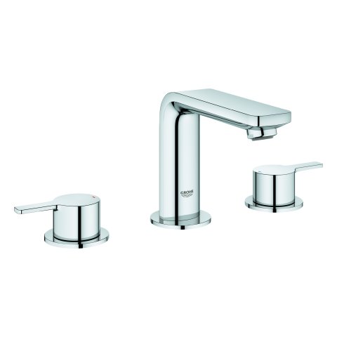 Grohe Linear 3-hole basin mixer, with drain set