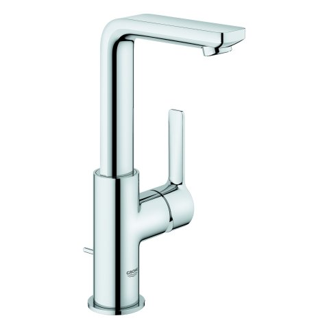 Grohe Linear single lever basin mixer, L-size, with drain set