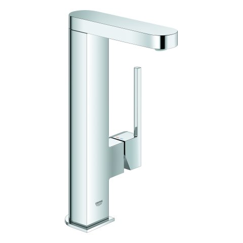 GROHE Plus single-lever basin mixer, DN 15 L-size, with lockable Push-Open waste valve, chrome