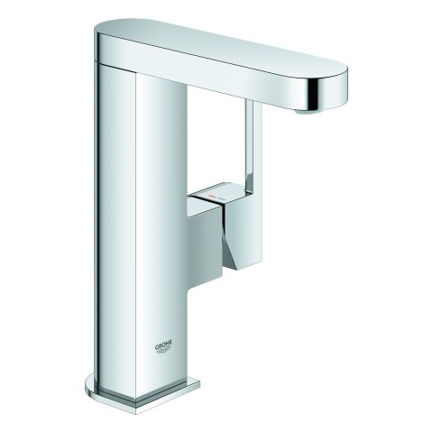 GROHE Plus single-lever basin mixer, DN 15 M-size, with lockable push open waste, chrome