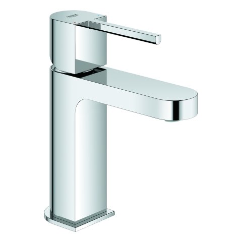 GROHE Plus single-lever basin mixer, DN 15 S-size, with lockable Push-Open waste valve, chrome