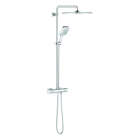 Grohe Rainshower SmartActive 310 shower system with thermostatic mixer, wall mounting