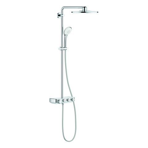 Grohe Euphoria SmartControl System 310 Duo, shower system with thermostatic mixer, wall mounted, chrome