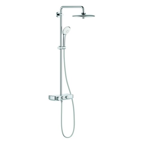 Grohe Euphoria SmartControl System 260 Mono, shower system with thermostatic mixer, wall mounted, ch...