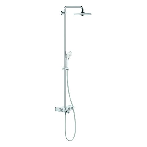 Grohe Euphoria SmartControl System 260 Mono shower system with thermostatic bath mixer, wall-mounted, chrome