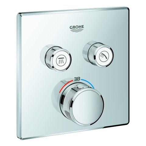 Grohe Grohtherm SmartControl Thermostat with two shut-off valves