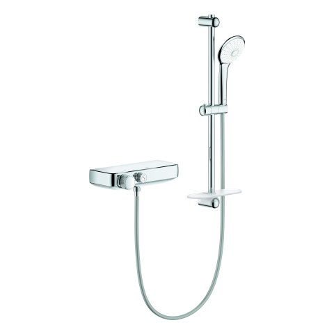 Grohe Grohtherm SmartControl thermostatic shower mixer DN 15, with Euphoria 110 massage shower set 600 mm, chrome