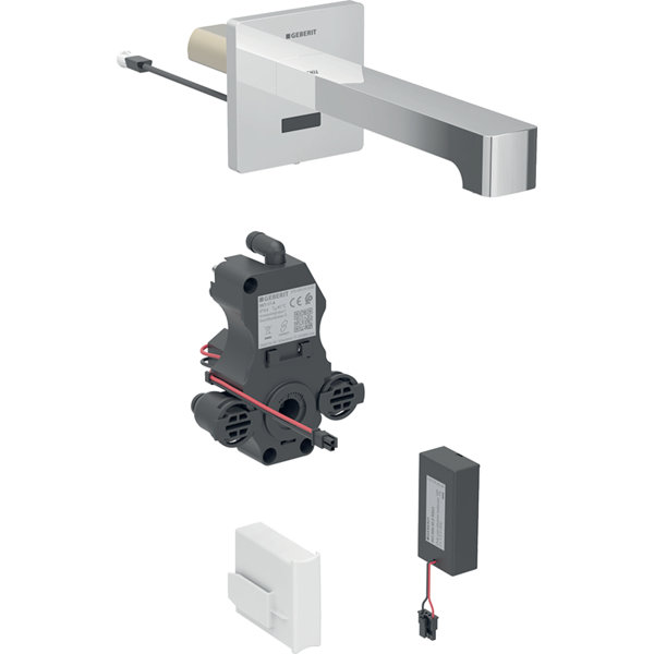 Geberit Brenta basin mixer, projection 170mm, without mixer, battery operated, for flush-mounted function box, 116.273.