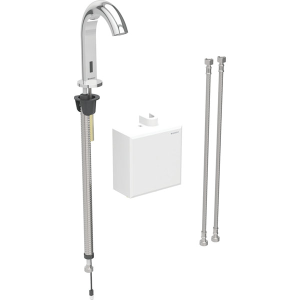 Geberit Piave basin mixer, 167mm projection, battery operated, with mixer, with AP function box, 116.164.