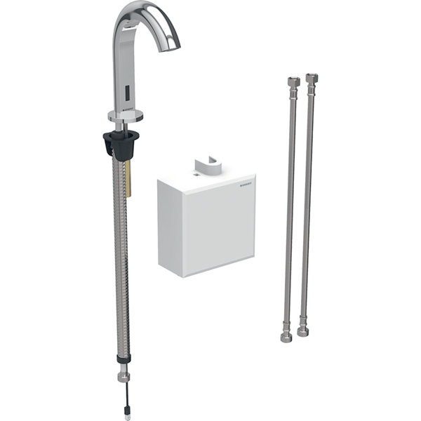 Geberit Piave basin mixer, 167mm projection, with mixer, generator operation, with AP function box, 116.166.